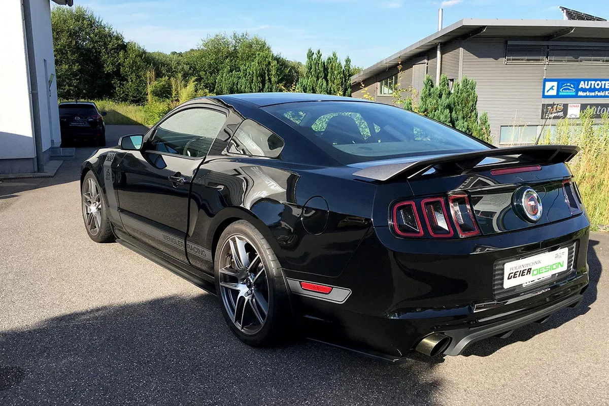 Komplettfolierung Ford Mustang in Sunflower Metallic Matt von PWF, Bild 1