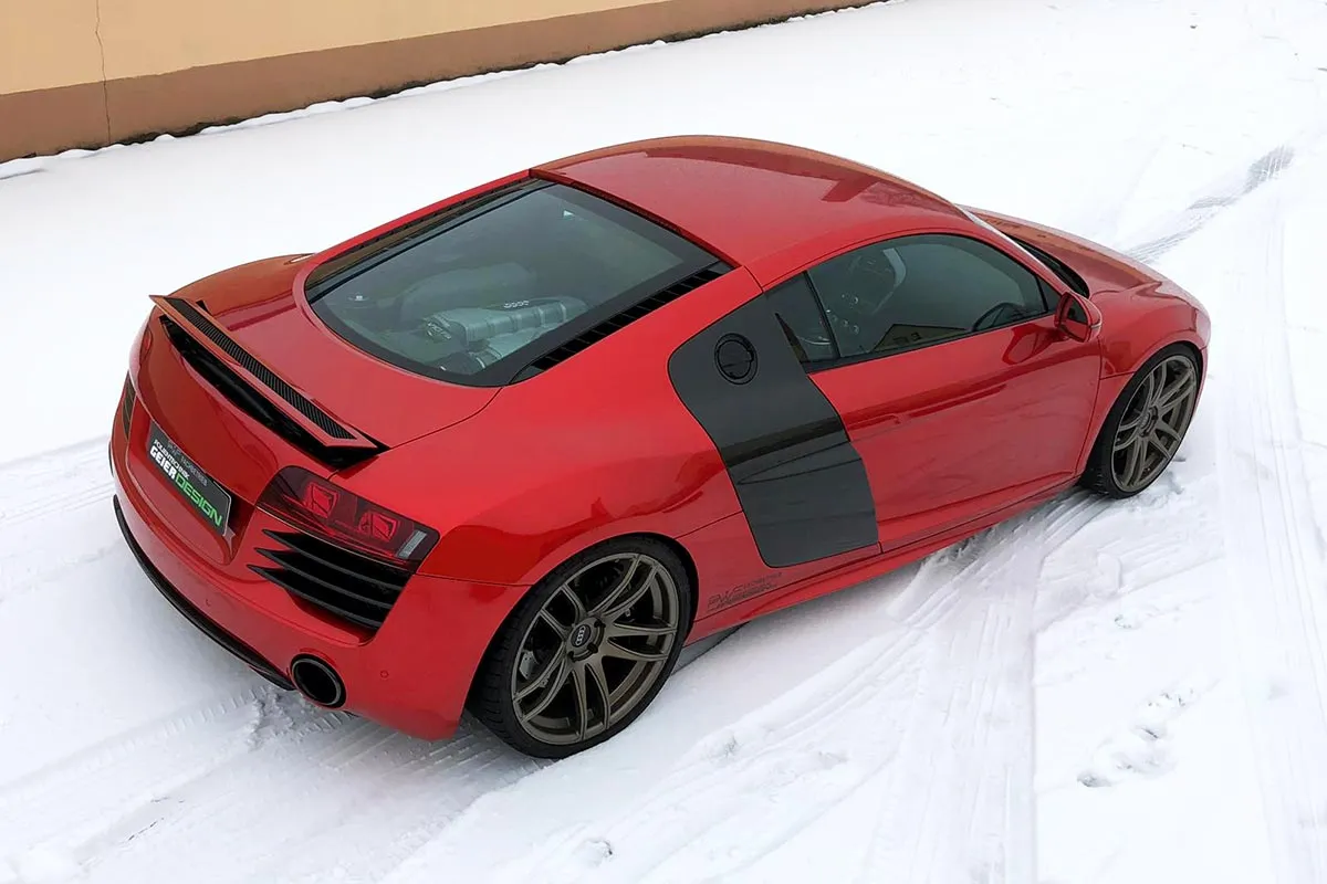 Folierung Audi R8 in Ruby Red von PWF, Bild 5