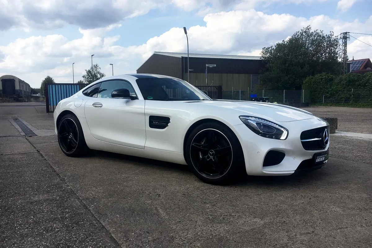Komplettfolierung Mercedes AMG GT in Schwarz Matt, Bild 1