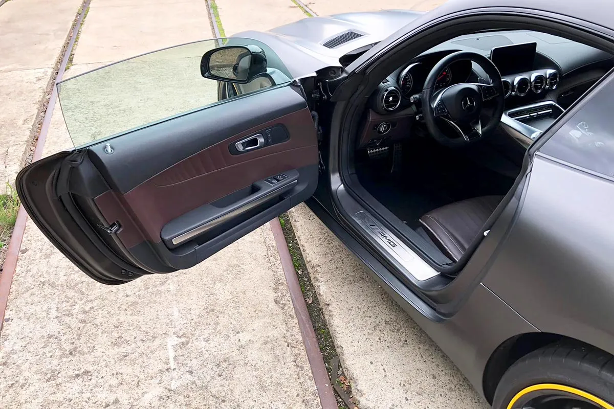 Komplettfolierung Mercedes AMG GT in Schwarz Matt, Bild 6